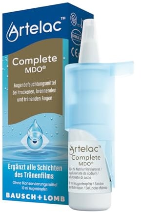 Artelac Complete MDO Augentropfen 10 ml - Hyaluronsäure & Lipide für trockene Augen