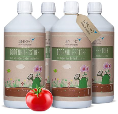 DIMIKRO EM aktiv 4 Liter - Bodenverbesserer für Zimmerpflanzen & Garten | Als Bodenaktivator und Kompostbeschleuniger für Garten & Landwirtschaft einsetzbar - 100% vegan im Alltag
