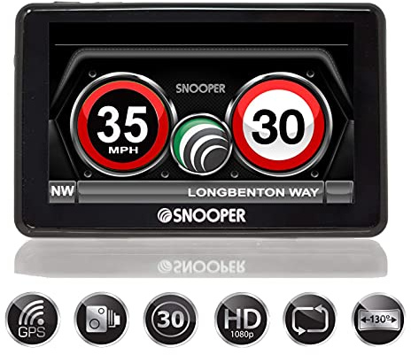 Snooper My-Speed DVR G3 Geschwindigkeits- und Blitzerwarner mit integrierter Dash Cam