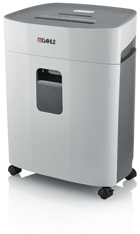 Dahle PaperSAFE PS 240 Aktenvernichter (10 Blatt, Sicherheitsstufe P4, Partikelschnitt, öl- und wartungsfrei, 25 Liter) grau