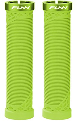 Funn Hilt MTB Lenkergriffe mit einfachem Verriegelungssystem, leicht und ergonomisch, mit einem Innendurchmesser von 22 mm, einzigartige Fahrradlenkergriffe mit Muster (Grün)