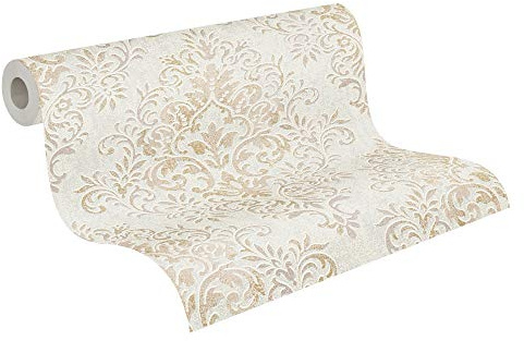 A.S. Création Livingwalls Vliestapete Jette Joop Tapete mit Ornamenten barock 10,05 m x 0,53 m beige braun metallic Made in Germany 339244 33924-4