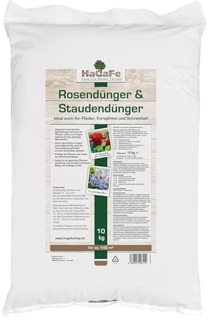 HaGaFe Rosendünger & Staudendünger Ideal Auch Für Flieder Forsythien Und Schneeball - Mit Kalium, 10kg (1x10kg)