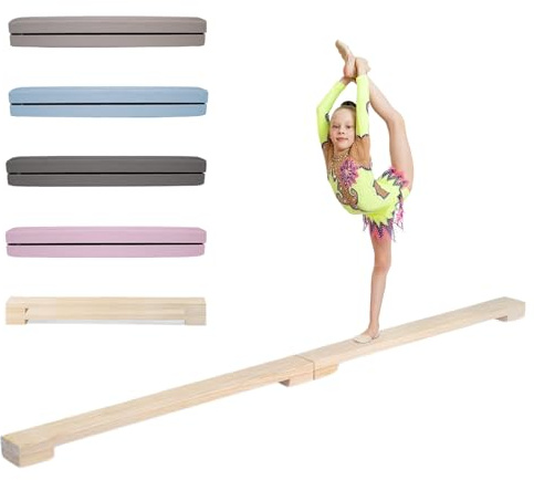 MAMOI® Schwebebalken für zuhause, Balancierbalken, Balken Turnen klappbar, Turngeräte Indoor, Balancieren und Turnbalken, Gymnastic Bar