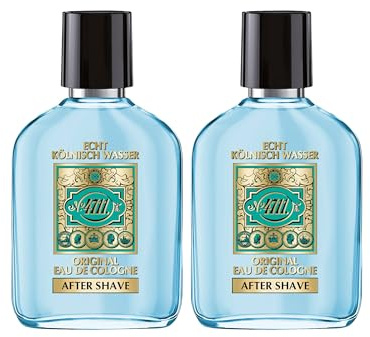 4711® Echt Kölnisch Wasser | After Shave Lotion des Duftklassikers 4711 - angenehmes Frischegefühl nach der Rasur - wohltuend zur Haut | 2 x 100ml
