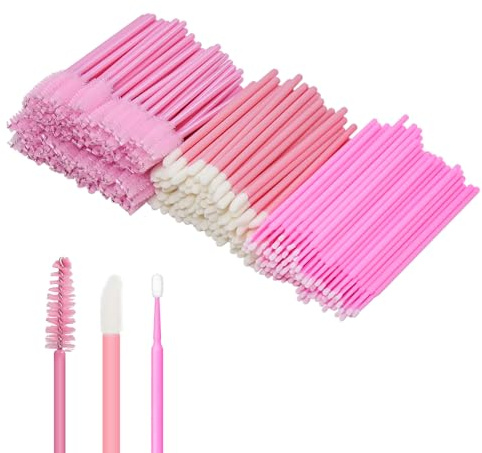 ANNAFRIS 300pcs Wimpern Bürsten Set Lippenpinsel Mascara Pinsel (Brush Kit-A)