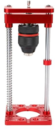 Handbohrmaschinenhalter, Bohrführung, Vorrichtungsbefestigungsständer, 35-mm-Scharnierlochsucher, Eingebauter V-förmiger Schlitz für Holzbearbeitungsbohren