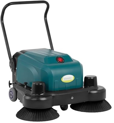 ulsonix Kehrsaugmaschine Akkubetrieb 4800 m²/h 52 cm Bürstenbreite 120 + 50 W 5 h Betriebsdauer/Ladezeit Reinigungsmaschine Akku-Kehrsaugmaschine handgeführte Kehr- und Saugmaschine