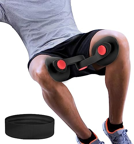 Oberschenkeltrainer 16KG Beckenboden Trainer Damen für Frau Beinpresse Po Trainer für Zuhause MäNner Trainingsgerät FitnessgeräTe SportgeräTe Zuhause Beckenbodenmuskeltrainer GesäßTrainer（Schwarz