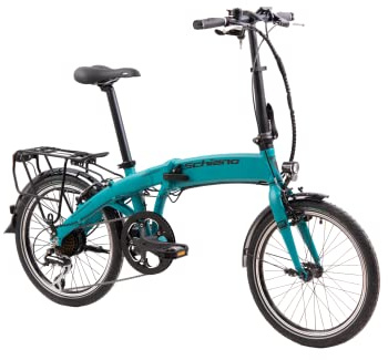 F.lli Schiano Galaxy, E Bike Klappbar 20 Zoll, 36V 10.4Ah Abnehmbarer Akku, Motor 250W 40Nm, Klapprad Ebike für Herren/Damen, Blau
