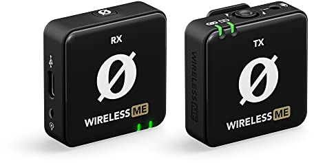 RØDE Wireless ME TX Ultra-kompakter Drahtlos-Mikrofonsystem, GainAssist-Technologie und 100 m Reichweite für Videoaufnahmen, Interviews und Content Creation (schwarz)