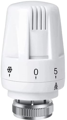 Youery Standard Thermostat Heizkörperventil Ersatzkopf, M30 x 1,5 Thermostat Heizkörperventil Heizsystem Pneumatische Temperaturregelventile für Waschbecken Bad Toilette