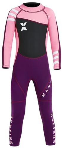 Kinder Neoprenanzug für Jungen Mädchen Kleinkind Jugend Langen Ärmeln 2.5mm Neopren-Thermo-Badeanzug Volle Nassanzüge im kalten Wasser für Schwimmen Surfen Tauchen
