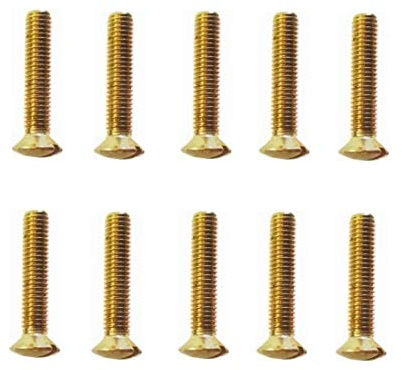 Linsensenkschrauben mit Schlitz Messing DIN964 M3x20mm 10 Stück (0211)