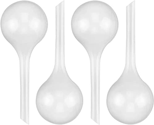 PIQIUQIU Bewässerungskugeln 4 Stück Gießkugeln Topfpflanzen Selbstbewässerung PVC Bewässerung-Kugeln Pflanzen Bewässerung Wasserspender 27 * 8cm-300ml