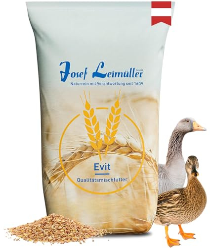 Leimüller Entenfutter 25 kg Körner - Premium Geflügelfutter & Laufenten Futter - 100% Gentechnikfrei, Gereinigt - Körnerfutter für Enten, Gänse & Küken