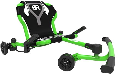 EzyRoller Drifter X Trike Fun Fahrzeug Funfahrzeug Dreirad Kinderfahrzeug Scooter Tretfahrzeug | 4-14+ Jahre (grün)