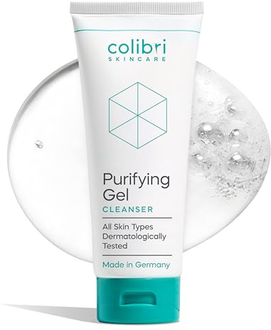 colibri skincare Purifying Gel Cleanser 200ml - Waschgel Gesicht | Klärt Poren & reduziert Mitesser, reinigt ohne auszutrocknen, mit 2% Salicylsäure, bei unreiner Haut