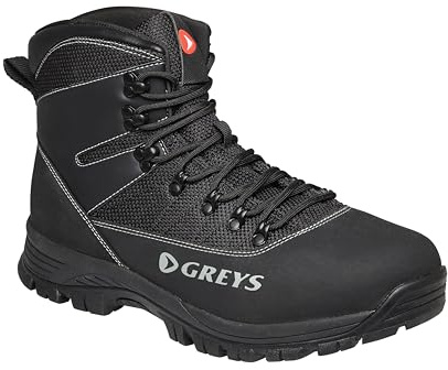 Greys Tital Wathosenstiefel | Robuste Profilsohlenstiefel Für Fluss-, See- & Küstenangeln | Sandwich-Abflusssystem | Salzwasserresistente Ösen | UK 9,5 | EU 44