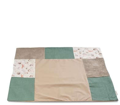 ULLENBOOM Wickelauflagenbezug 75x85 cm Waldfreunde (Made in EU) - abnehmbarer Bezug für Wickelauflage 85x75, Baby Überzug für Wickelunterlage aus Baumwolle, Wickelbezug für Wickeltisch