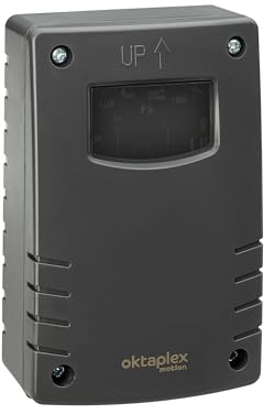 Oktaplex Bela Dämmerungsschalter Aussen mit Ausschalttimer IP65 230V anthrazit einstellbarer Dämmerungssensor