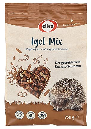 Elles Igelfutter für Igel, Ergänzungsfuttermittel mit Proteinreichen Mehlwürmern, 1er Pack (1 x 0,75 kg)
