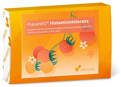 PreventID® Histaminintoleranz I Histaminunverträglichkeit-Selbsttest für Zuhause I Sehr präzise Bestimmung der Diaminoxidase-Konzentraion I Professionelle Labornalyse