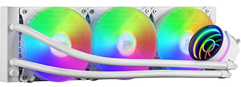 Mars Gaming ML-ONE360 Weiß, CPU Wasserkühlung, TDP 550W, Infinity Mirror, 3 Silent FRGB Lüfter, Universal Multisocket