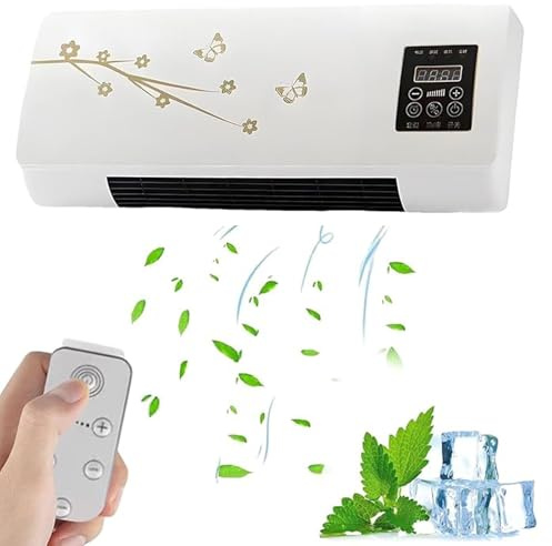 Befoore Klimaanlage, tragbare Klimaanlage Split Max, 2-in-1, leise, schnelle natürliche Wind-/Heizung for Räume, kanallose Klimaanlagen zur Wandmontage for Schlafzimmer und Wohnzimmer(A)