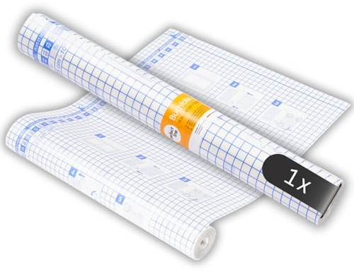 perfect line - Buchschutzfolie selbstklebend - 15 m x 40 cm, glasklar & zuschneidbar, ideal für Bücher, Hefte & Schulmaterial - robust & reißfest, Made in EU, für Schule & Zuhause