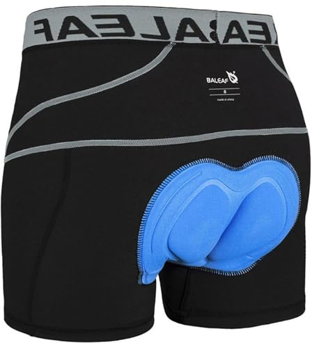 baleaf Fahrradhose Herren Radunterhose Gepolstert Radlerhose Gepolstert Fahrrad Unterhosen Radhose Kurz Radlerunterhose Fahrradbekleidung Grau L