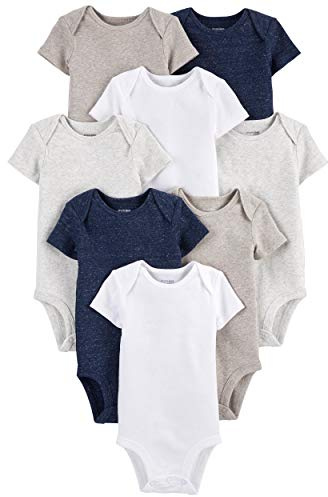 Simple Joys by Carter's Unisex Baby Neutral Short-Sleeve Bodysuit Body (8er Pack)