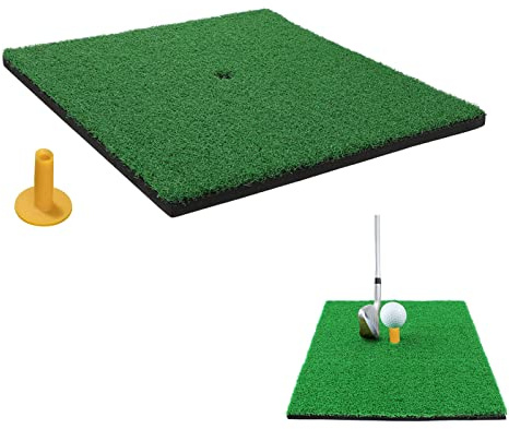 30 x 30cm Golf Übungsmatte, Tragbare Golf Abschlagmatte, Übung Golf Matte, das Chipping Putting Training, des Golfschwung im Garten oder Garage