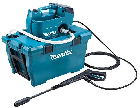 Makita DHW080ZK Akku-Hochdruckreiniger 2x18V (ohne Akku, ohne Ladegerät) inkl. Wasser- und Transportbox