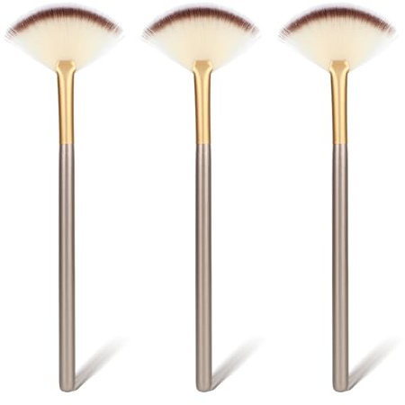 AOZUO 10 Stück Maskenpinsel,Fächerpinsel Kosmetik,Masken Pinsel Gesicht Applikator Bürste Fan Weicher Bürsten Fächer Kosmetikpinsel Makeup Werkzeuge für Kosmetiker Kosmetik Frauen Mädchen