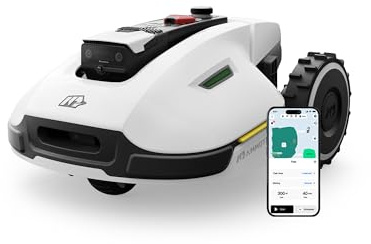 MAMMOTION YUKA 2000 Mähroboter ohne Begrenzungskabel, Max. 2400m², NetRTK+Vision, Keine RTK-Antenne, Auto-Kartierung,2000m², Intelligenter Rasenmäher Roboter mit 4G-Modul, 50% Steigung(YUKA 2000)