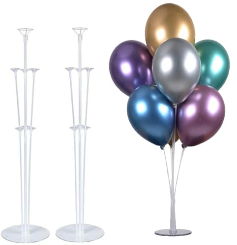 PILIN Ballonhalter Wiederverwendbare Set Ballonhalter, Ballon Stand,passende Ballons für den Einsatz mit jedem Urlaub Szene(2pcs)