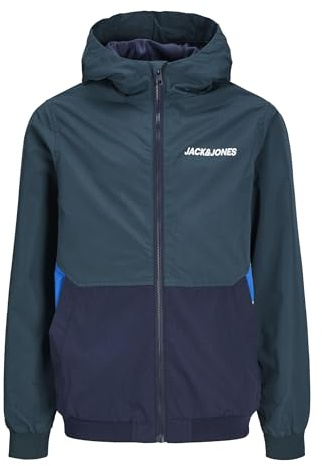 JACK & JONES JUNIOR Jungen JJERUSH Blocking Hood Bomber NOOS JNR Jacke, Magical Forest,152