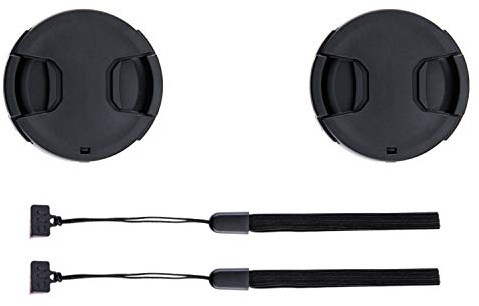 2 Stück 40.5mm Objektivdeckel mit Halteband Kordel für Sony ZV-E10 ZVE10 ZV-1F ZV1F A6700 A6400 A6300 A6100 A6000 A6500 A5100 ZVE1 A7C II A7C mit E 16-50mm oder FE 28-60mm Kit-Objektiv