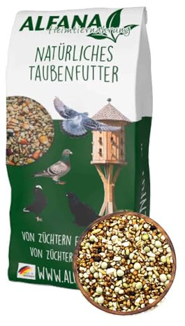 ALFANA Show I Bayernperle Taubenfutter ohne Weizen und Gerste 25 kg