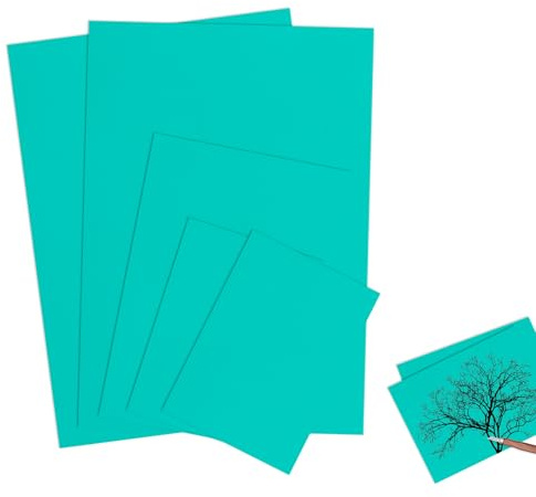 Linoleumdruck-Set, Linoldruck für einfaches Linoleumschnitzen, Kunst und Handwerk, Packung mit 3 Größen, weiche Gummi-Stempel, weiche Linoleumbögen, Linoldruck (2A4 + A5 + 2A6)