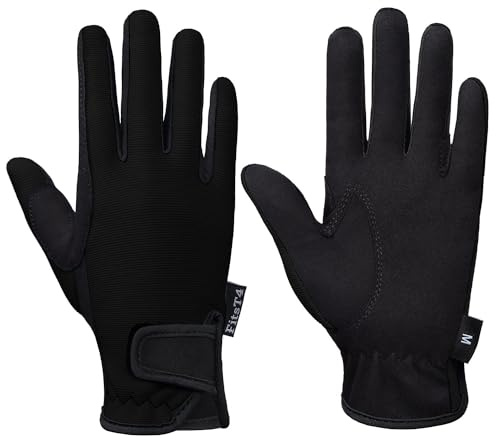 FitsT4 Sports Reithandschuhe Kinder Reiten Grip Handschuhe Sommer Herbst Mädchen Jungen 3-11 Jahre für Reitsport, Radfahren,Gartenarbeit,in 4 Farben