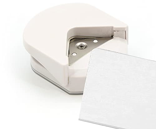 Eckenabrunder Mini Eckenrunder Set Tragbare Eckenstanzer Eckenstanzer Für Papierhandwerk, Eckenschneider, Radiusschneider Ecke Papierstanzer Scrapbooking Werkzeug für Foto Karten(Weiß)