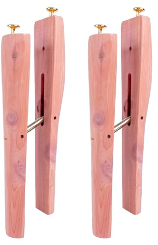 FootFitter Zedernholz-Stiefelformer, aus den USA gewachsenes Holz, Stiefelbäume für Damen und Herren, Braun, Einheitsgröße