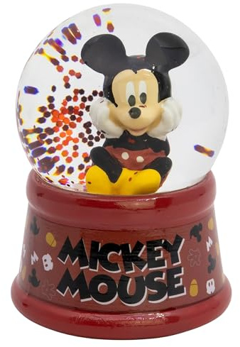 STOR Schneekugel Micky Maus in Geschenkbox - Dekorative Kristallkugel mit Glitzer - Offizielle Sammelfigur