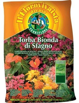 TERRIFLORA Blondtorf, für alle Arten von Knollenpflanzen (Tulpen, Hyazinthen, Krokus, Dahlien und Gladiolen), Packung mit 20 l