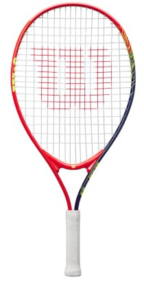 Wilson Slam Junior 23 Boys Tennis Racket Red/Yellow Strung 205g L