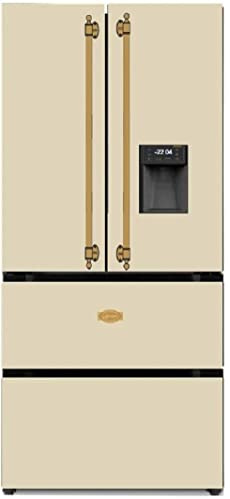 Kaiser KS 80425 ElfEm Side-by-Side Kühlschrank, 83 cm breit, 183 cm hoch, Retro Kühlschrank, Kühl Gefrier Kombi, No Frost 506 L