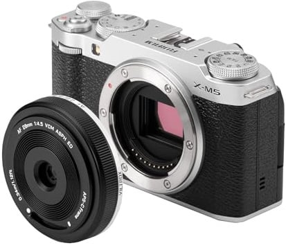 VILTROX 28mm f4.5 Pancake Objektiv Fuji x, AF 28mm f4.5 X Mount für Fuji, Pancake Objektiv Fuji x Mount für Fuji X-T5 X-H2 X-T50 X-M5 X-T30 II X-Pro3 X-S20 X-E4