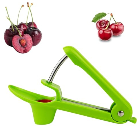 Kirschentkerner, Kirschkernentferner, Edelstahl Entkerner Kirschen | Kirschentsteiner Obstentkerner Cherry Corer Entferner,Hand Fruit Entkernen,Kirschenentkerner,für Obst Kirsche Obstbeere